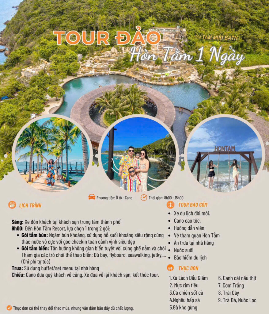 Tour Hòn Tằm 1 ngày 1 Tour Hòn Tằm 1 ngày